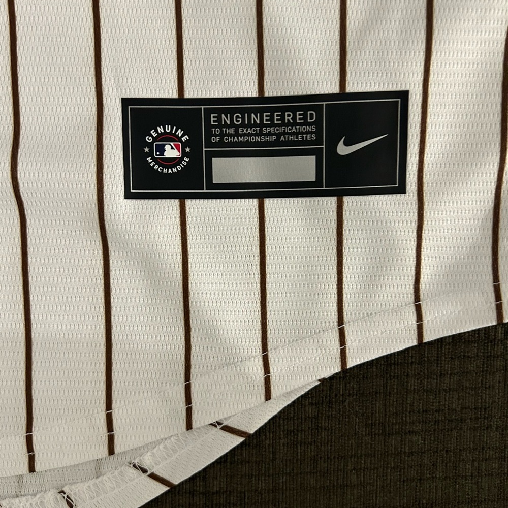 Nike Authentic San Diego Padres MLB Baseball Pinstripe Jersey Men’s Sz: L - Picture 4 of 5